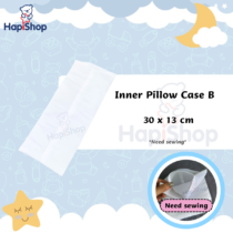 hapishopper_hapishop_快乐店铺_hapishopMY_JenniferSiHui_内胆套B_白枕芯套B_ Zip White PillowCaseB _White Inner Pillow Case a _Without Zip Inner Pillow B_starmami_homemade_cover 30X13cm