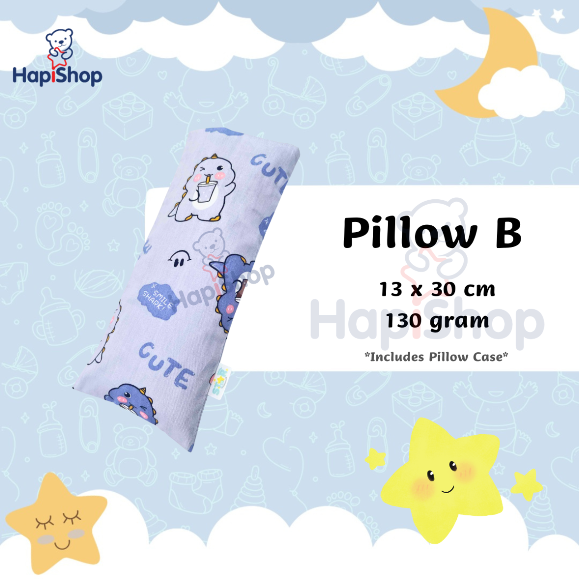 Pillow B – 安心枕 B  【13 x 30 cm】